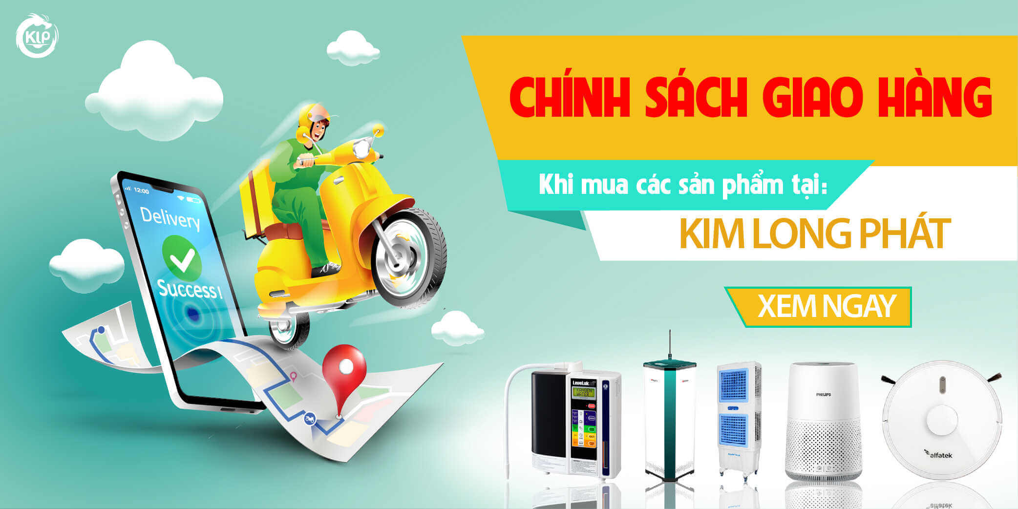 chinh sach giao hang cua dien may kim long phat